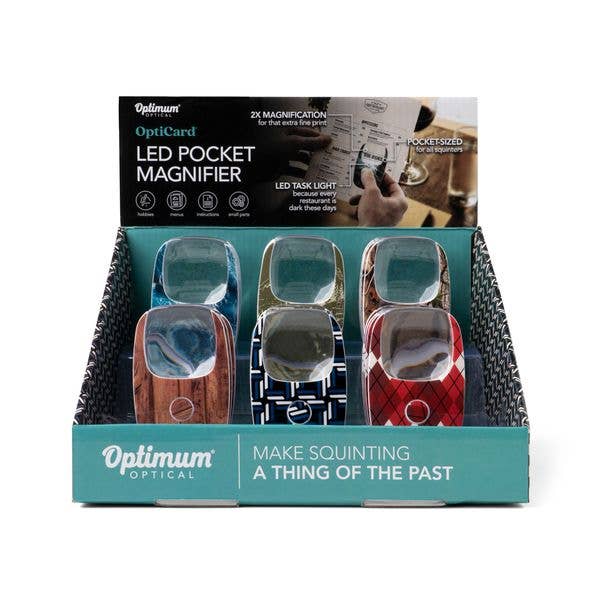 Optimum Optical The Hobbyist OptiCard LED Pocket Magnifier
