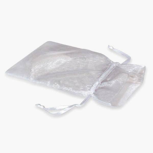 Organza Sheer Drawstring Bags: Hunter Green / 10 Pack / 4x6"