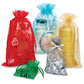 Organza Sheer Drawstring Bags: Ivory / 10 Pack / 4x6"