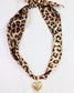 Lillie Scarf Charm Necklace LEOPARD: Default