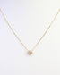 Clovis CZ Clover Necklace WR Gold