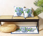 Rhapsody In Blue II Hook Pillow - Sally Eckman Roberts