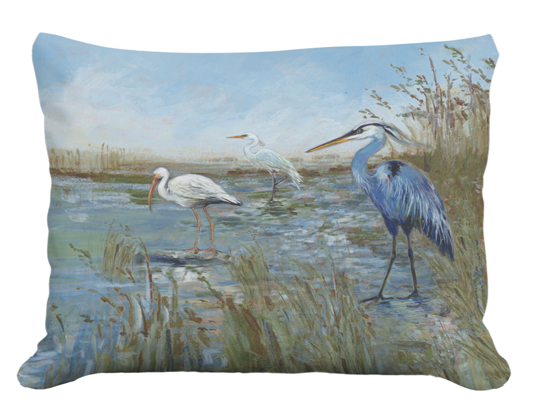 Pillow - Marshland Trio - indoor / outdoor cushion: 19x24