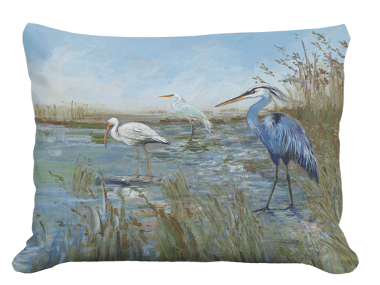 Pillow - Marshland Trio - indoor / outdoor cushion: 19x24