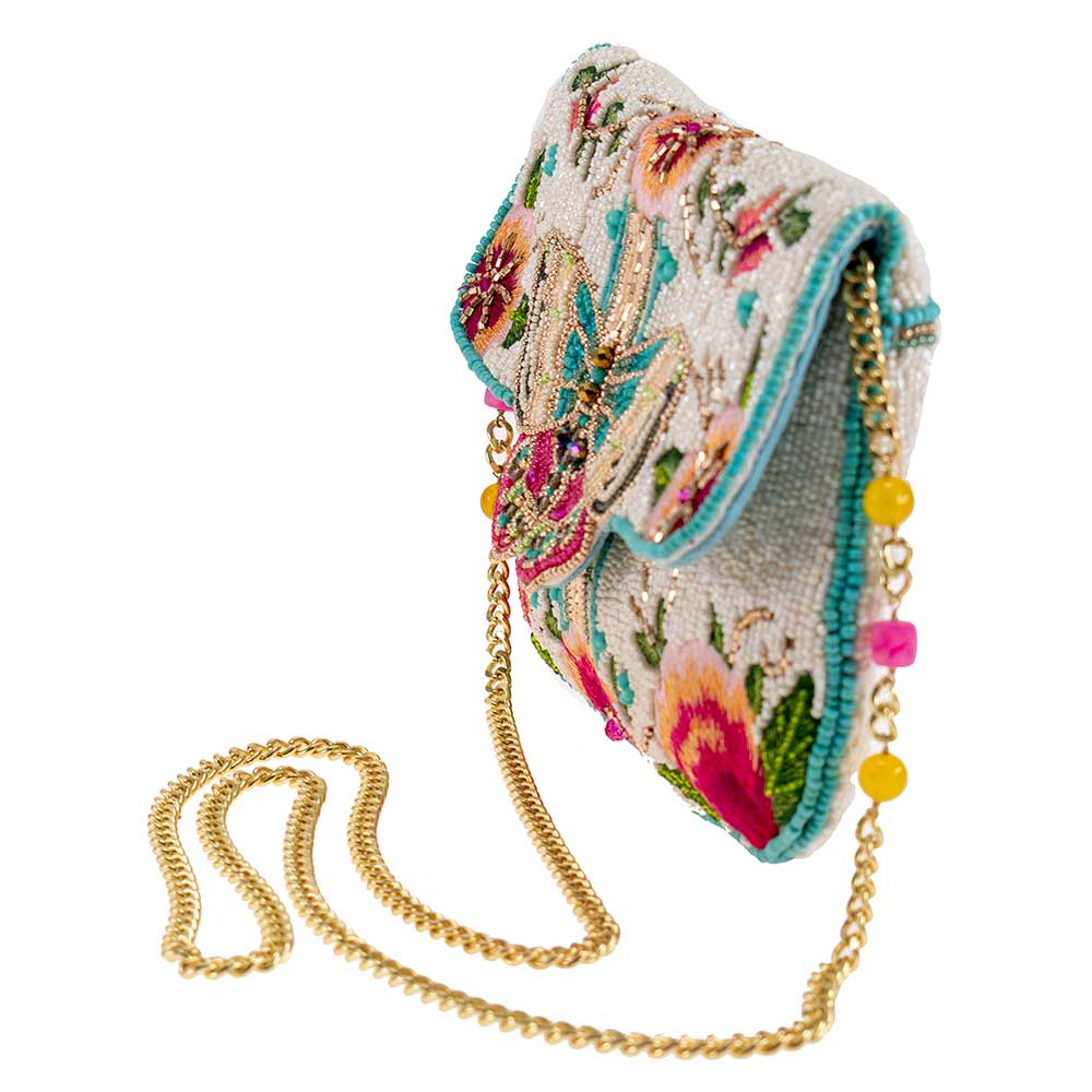 Dream Chaser Beaded Butterfly Crossbody Clutch Handbag