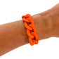All Chunky Acrylic Chain Link Bracelet: Gold