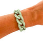 All Chunky Acrylic Chain Link Bracelet: Matte Mauve