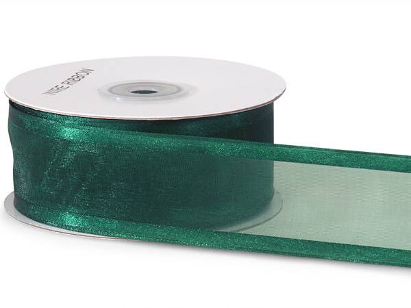 Wired Satin Edge Sheer Ribbon: Ivory / 1 Pack / 1-1/2"x25 yards