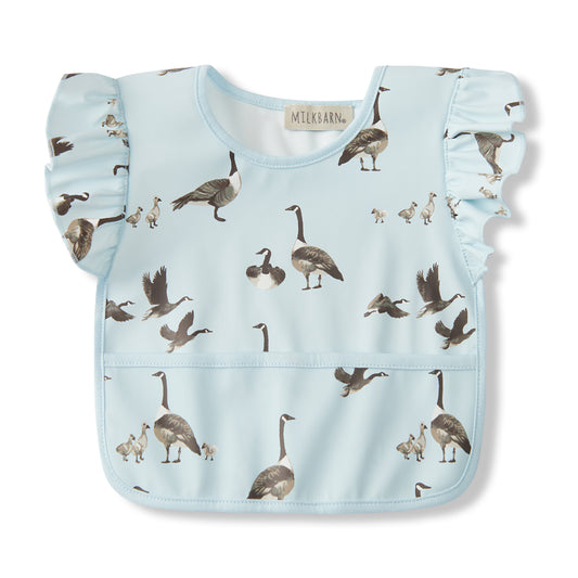 Ruffle Pocket Bib Goose