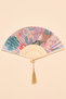 Satin Fan Lavender Paisley
