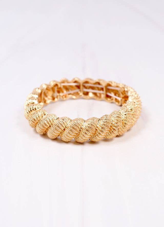 Governor Twisted Stretch Bracelet GOLD: Default