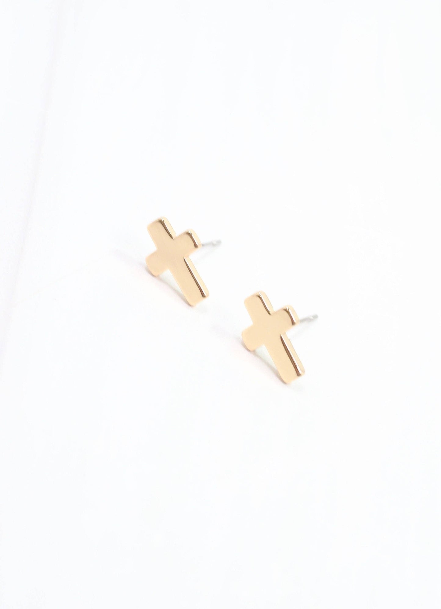 Christy Cross Earring Gold