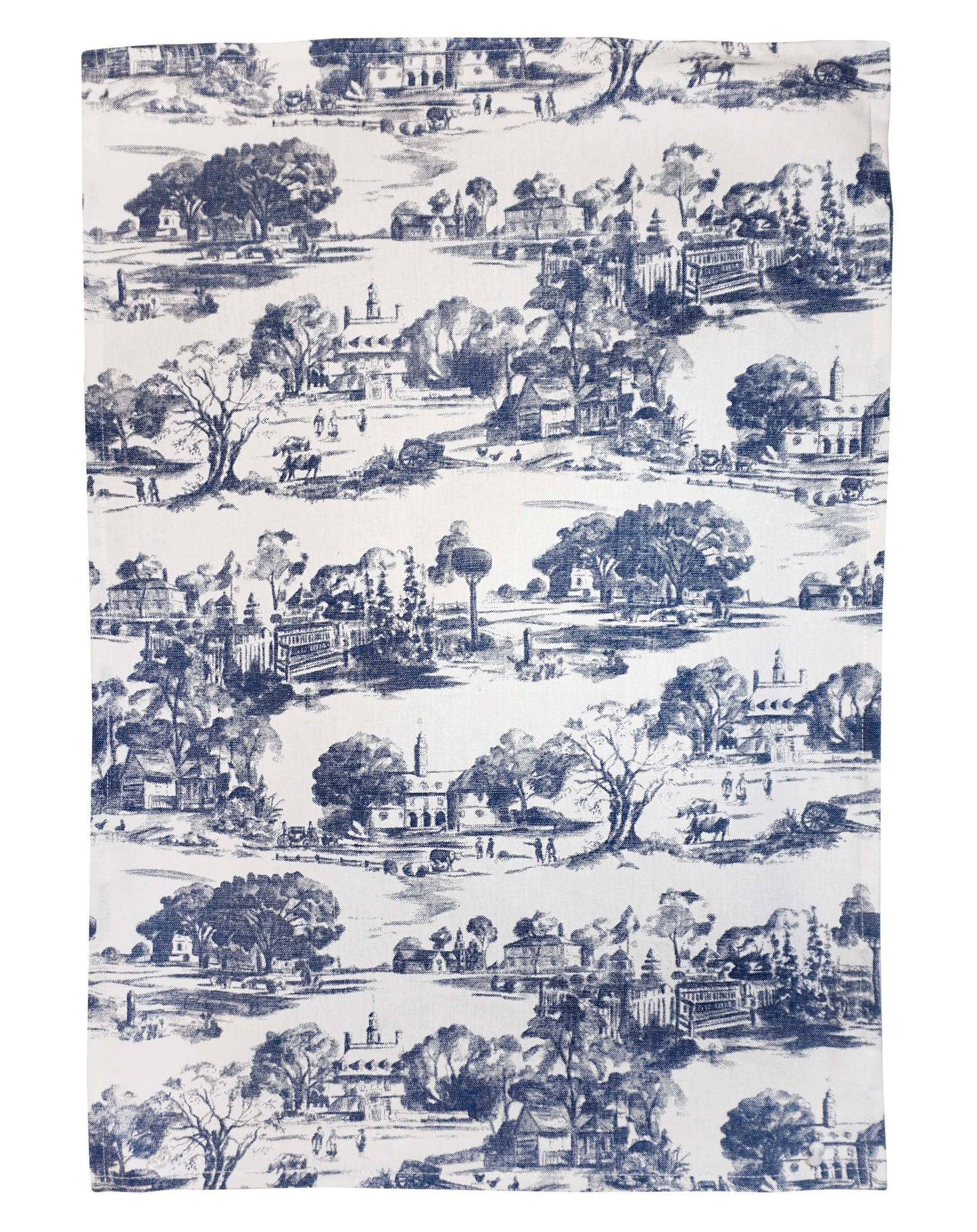 Toile Kitchen Towels 2-Pc Set - Red