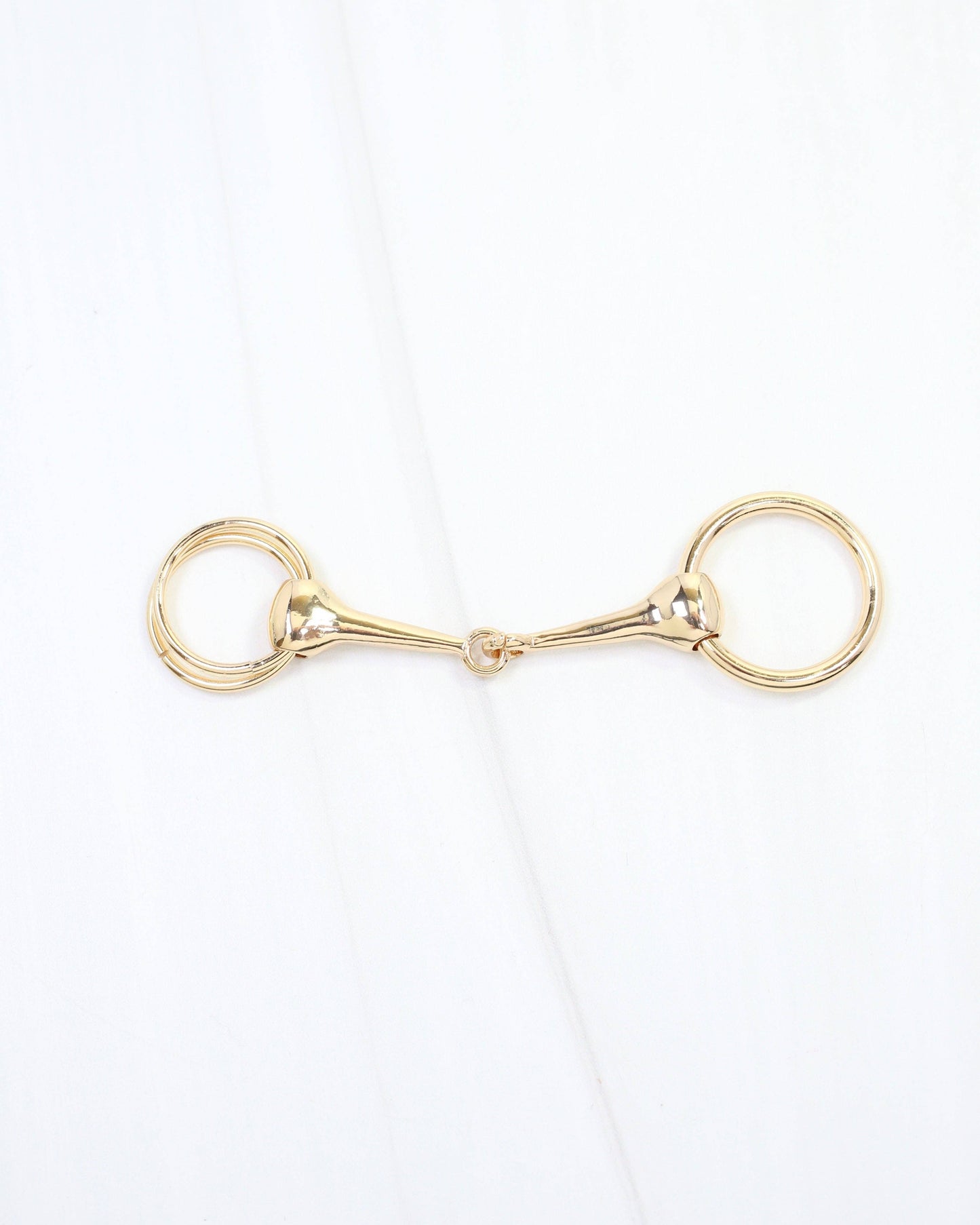 Lady Horsebit Scarf Slide Gold