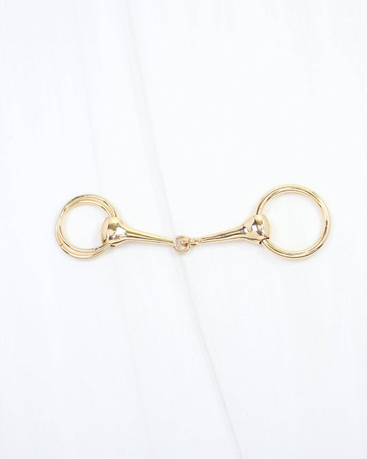 Lady Horsebit Scarf Slide Gold