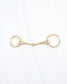 Lady Horsebit Scarf Slide Gold