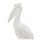 Decorative Figurine - White Ceramic Standing Pelican, 14 in.