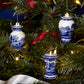 Blue Italian Mini Urn Ornaments (Set of 3)