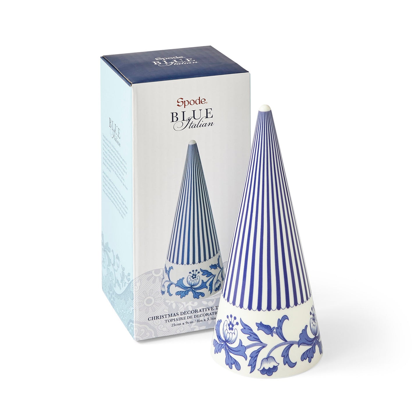 Blue Italian Small Decorative Cone