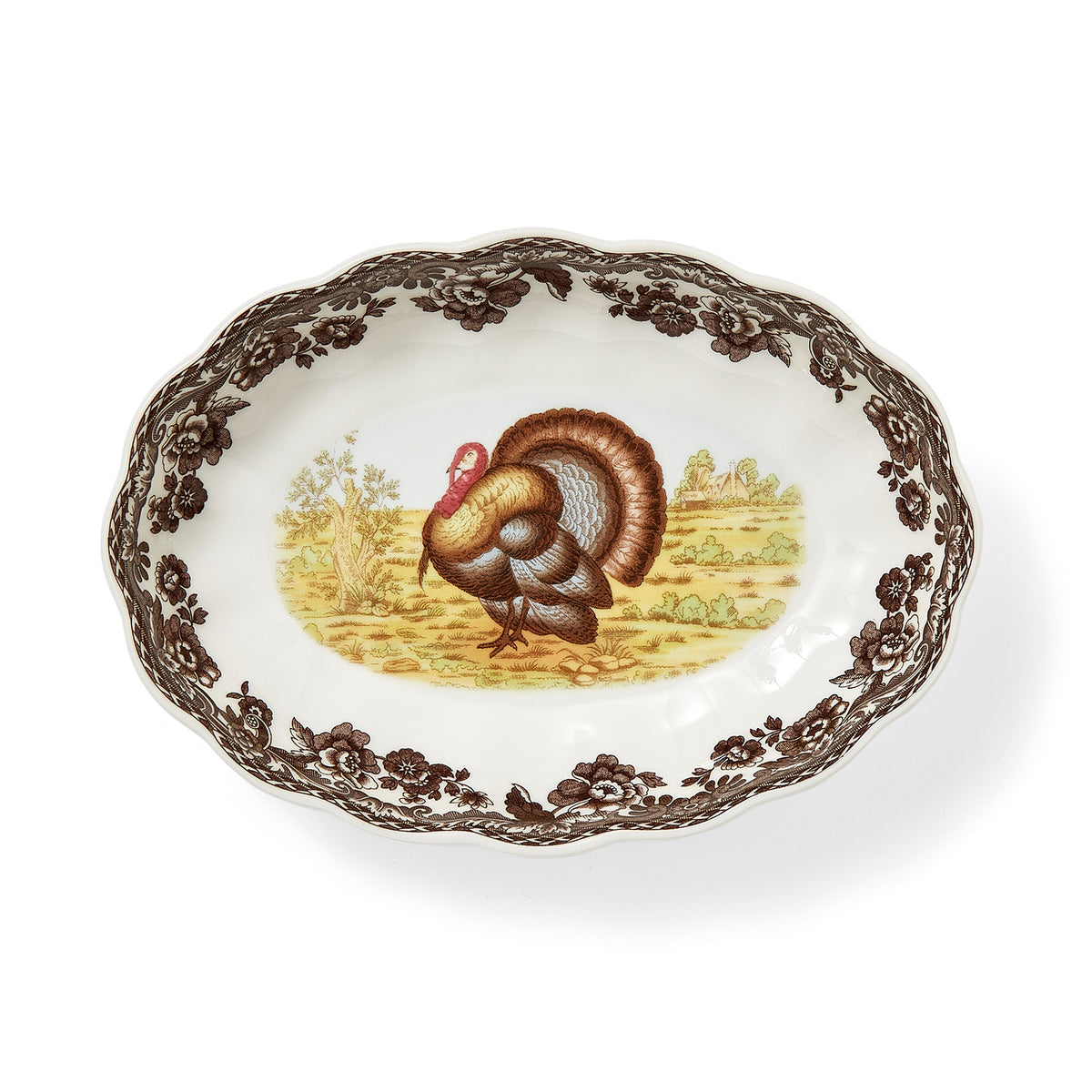 Woodland Oval Fluted Dish