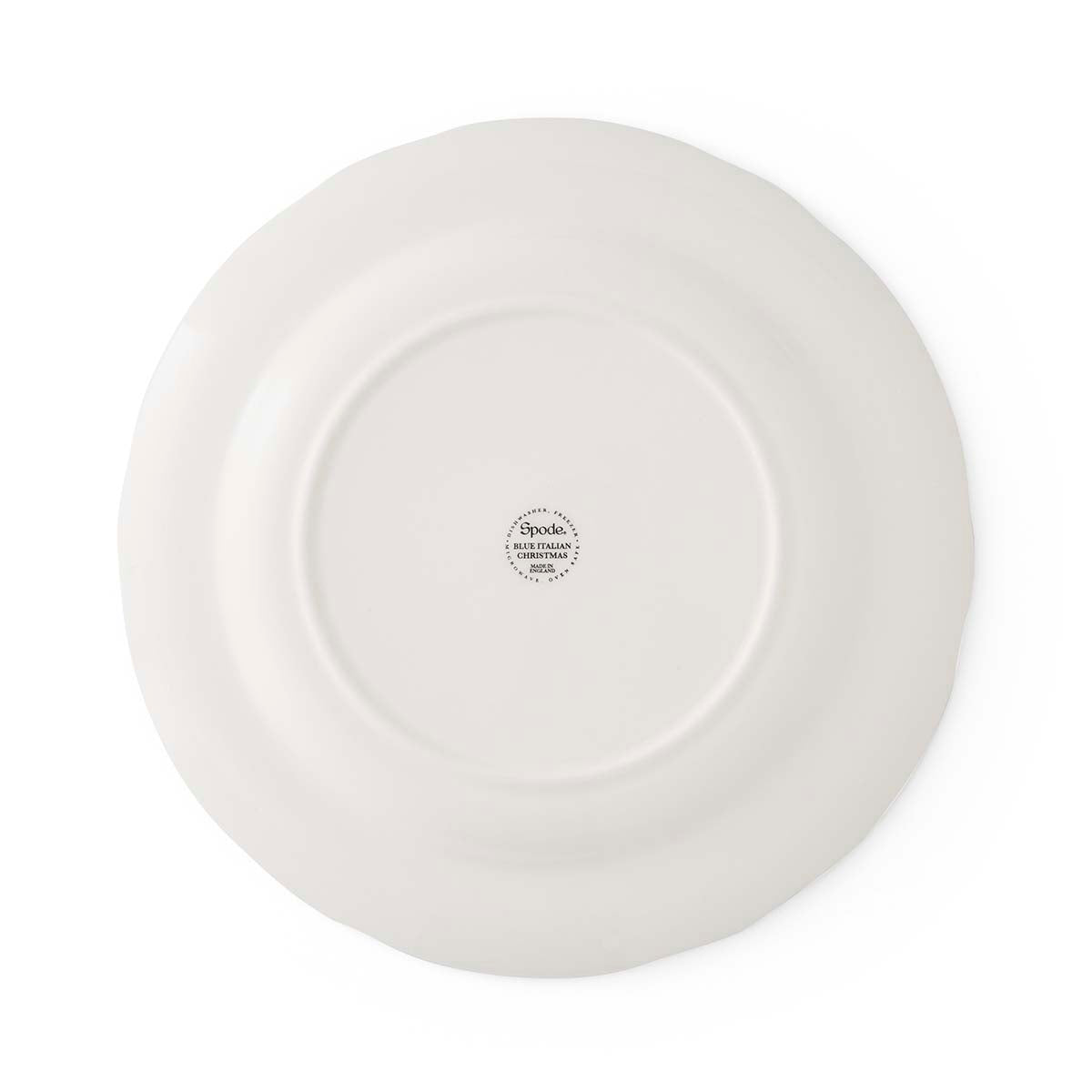 Blue Italian Christmas Tree Plate