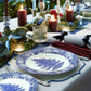 Blue Italian Christmas Tree Plate