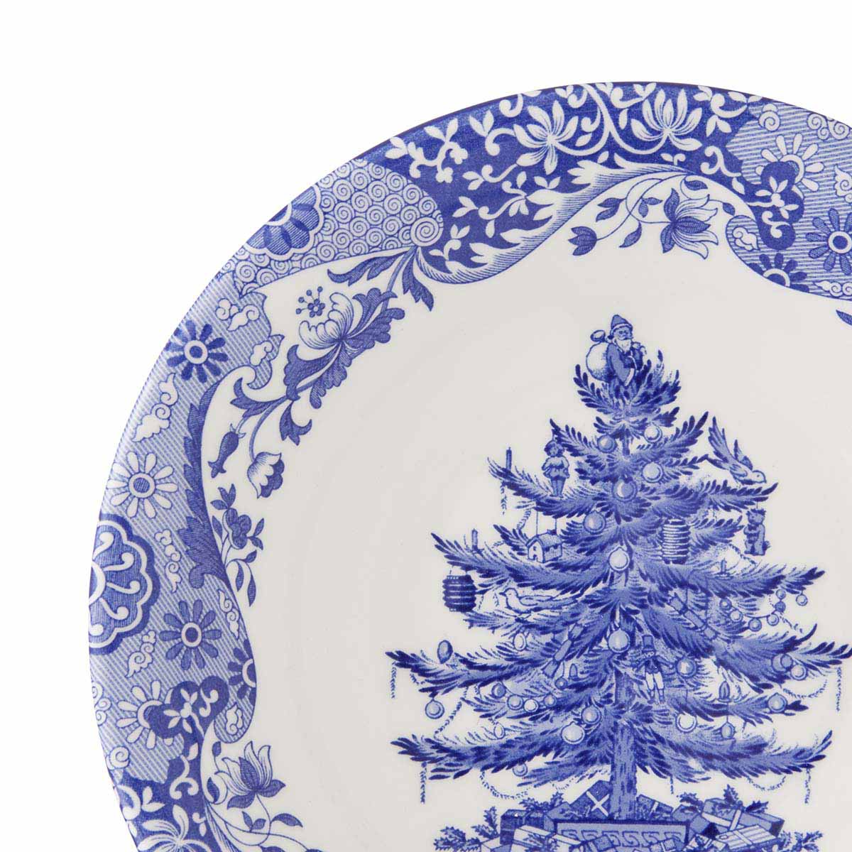 Blue Italian Christmas Tree Bowl