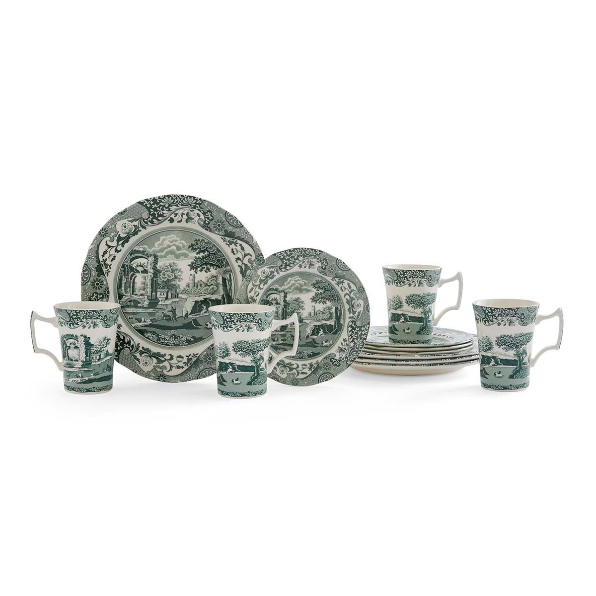 Green Italian 12 Piece Set