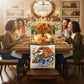 Fall Birds w/Teacups Hook Pillow