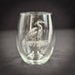 Blue Heron 15 oz Stemless Wine Glass