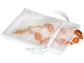 Organza Sheer Drawstring Bags: Ivory / 10 Pack / 4x6"
