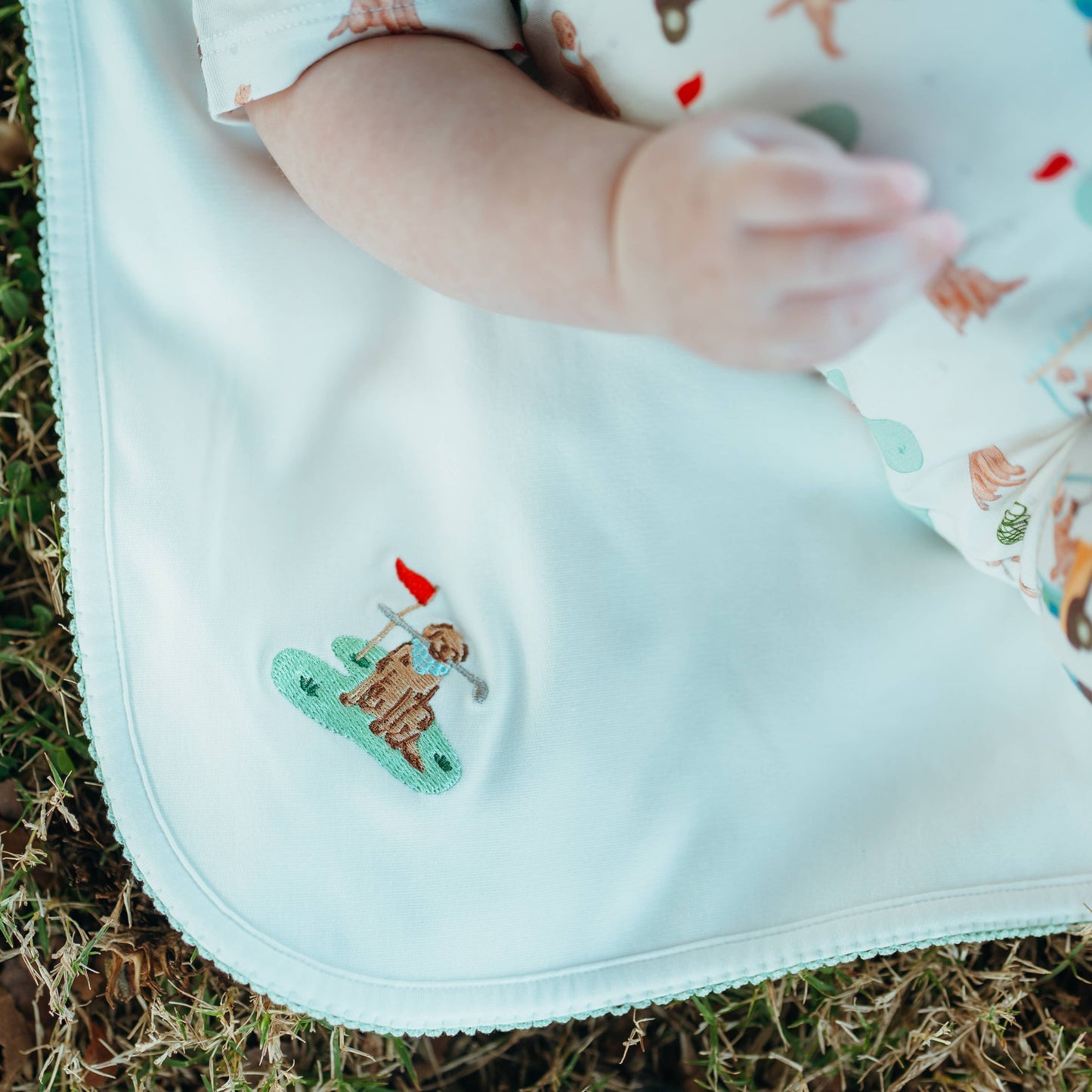 Pip Embroidered Blanket -  Barks & Birdies
