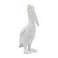 Decorative Figurine - White Ceramic Standing Pelican, 14 in.