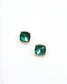 Julien Stone Stud Earring Green: Default