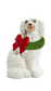 Holiday Hound Staffordshire Dog Statues w/Holiday Wreath (2 Styles)