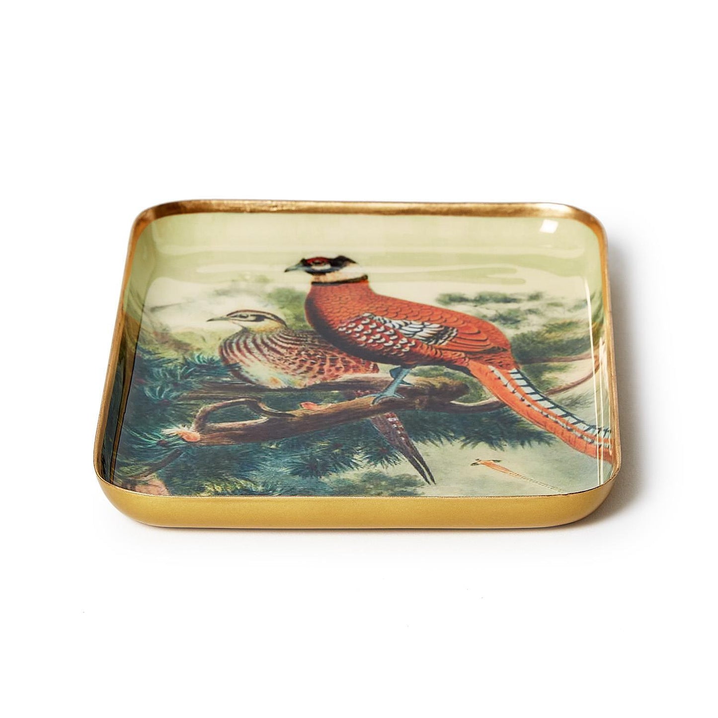 Pheasants Metal Trinket/Desk Trays (4 Designs) (2 Sizes)