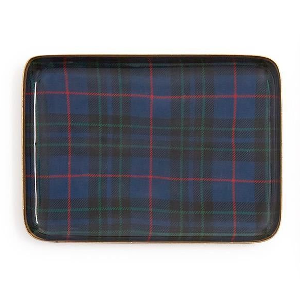 Tartan Decorative Metal Trays (4 Styles)