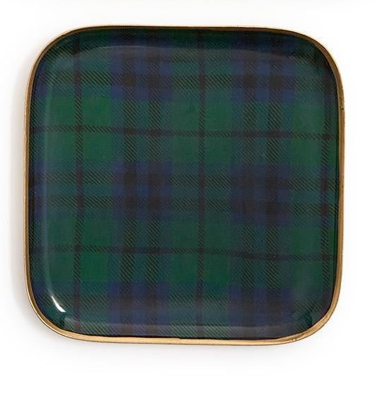 Tartan Decorative Metal Trays (4 Styles)