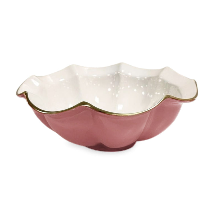 ENCANTO Devon Medium Bowl (Pink and White)