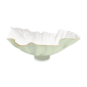 Encanto Bloom Medium Bowl (Pistachio and White)