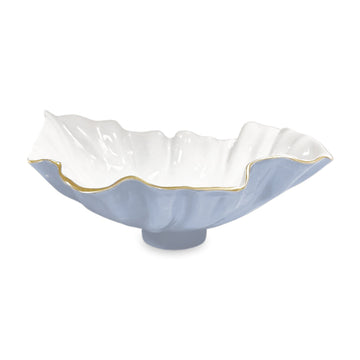 Encanto Bloom Medium Bowl Periwinkle and White)