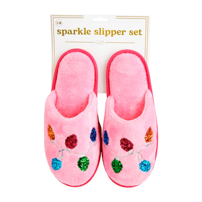 Holiday Sparkle Slippers