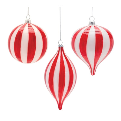 Red and White Ornament (3 Styles)