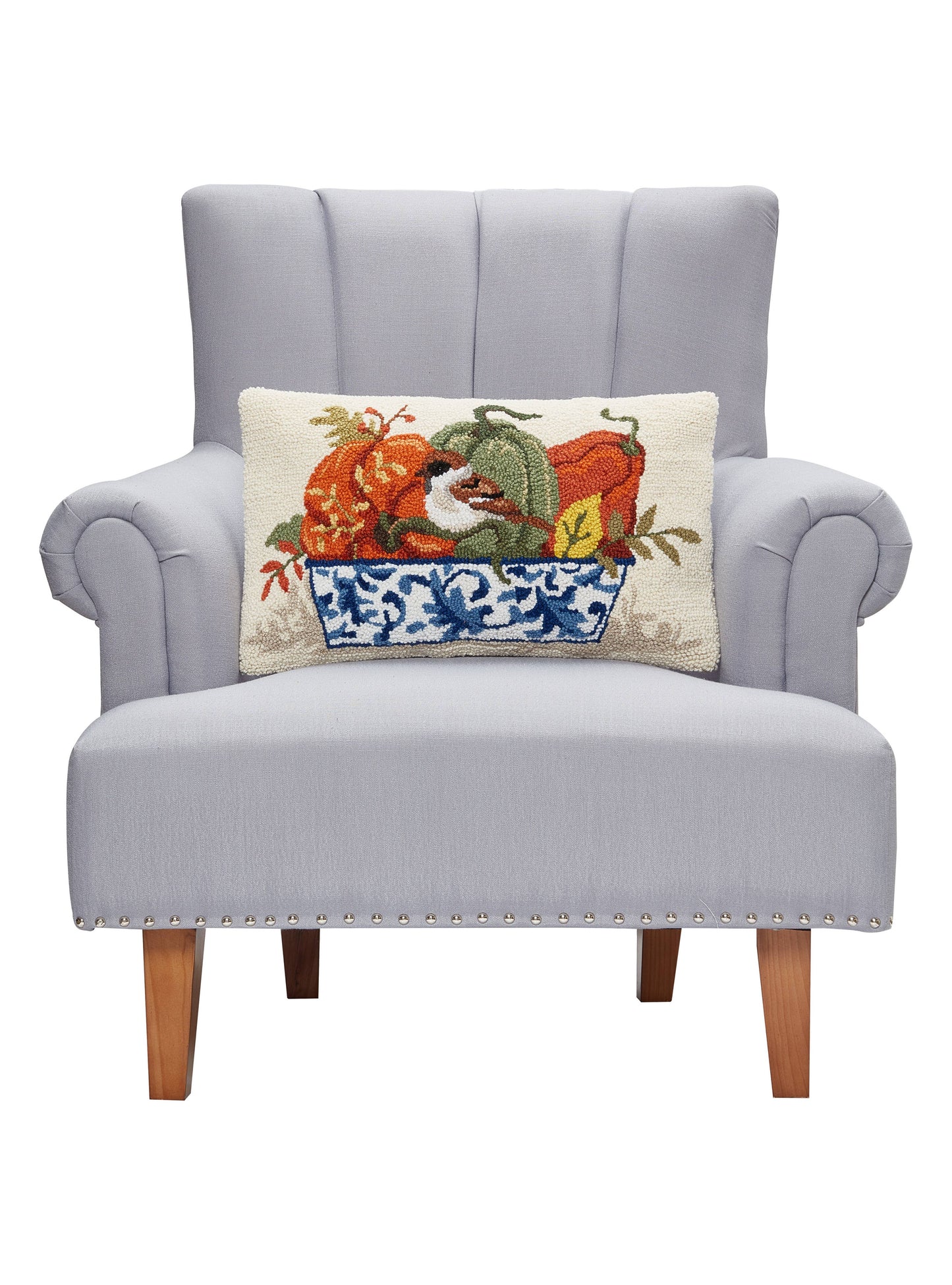 Fall Chinoiserie Pumpkins Hook Pillow