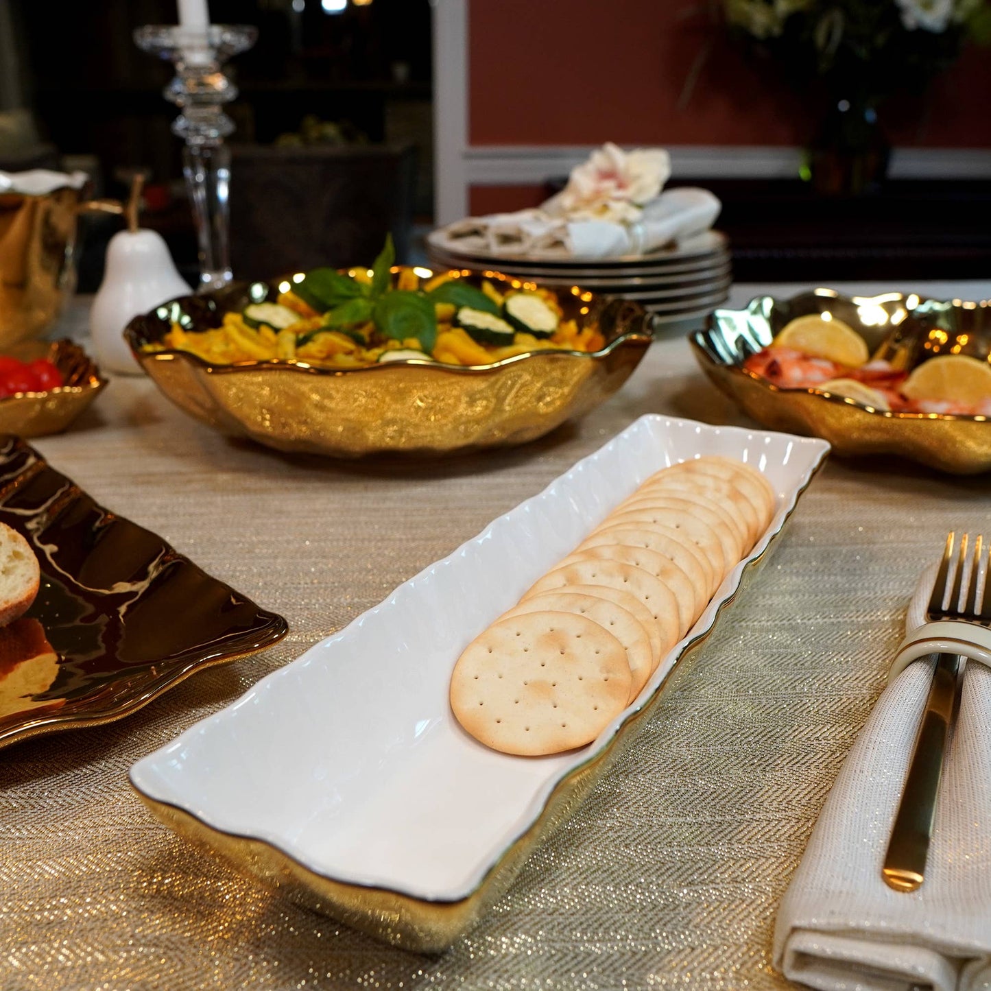 Gold Coast Cracker Tray 13 x3.5x2.25