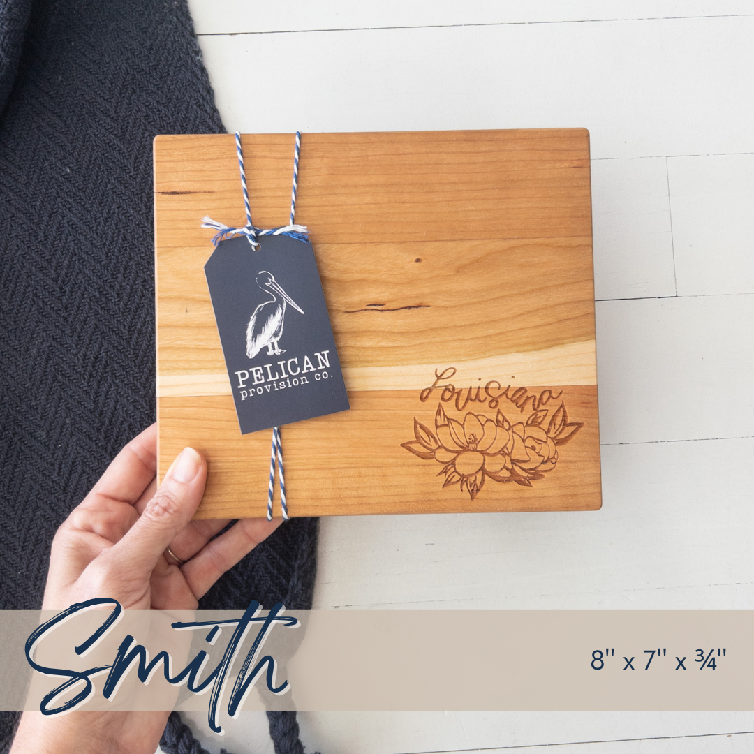 Magnolia, Louisiana Cutting Board: Smith {7" x 8"}