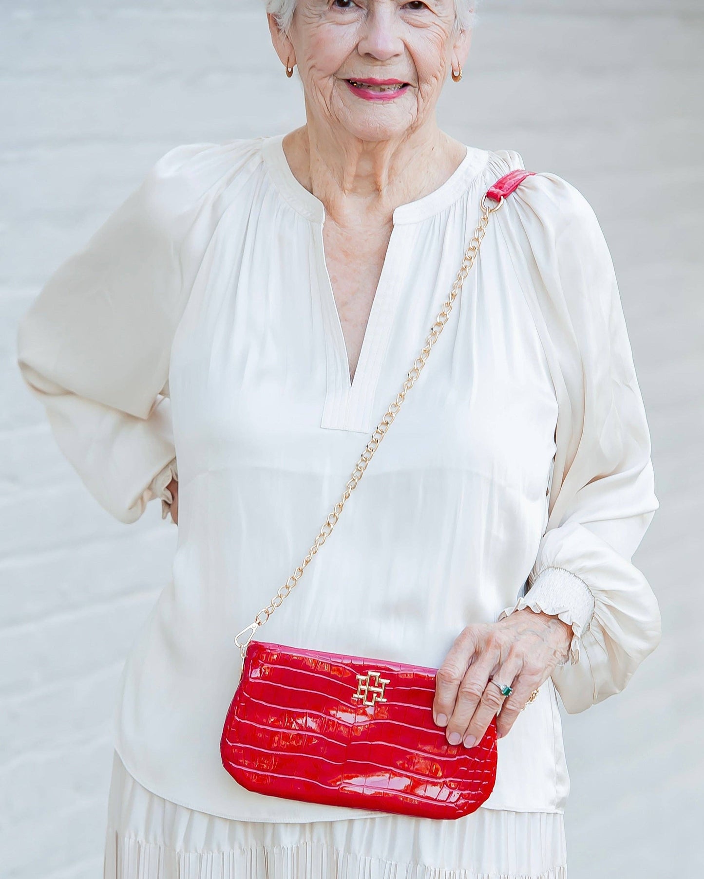 Livi Crossbody Red Patent EC: