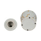 Decorative Temple Jar - White Ceramic Gold Cherry, 14 in.