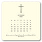 2025 Cross Calendar with Easel