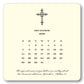 2025 Cross Calendar with Easel